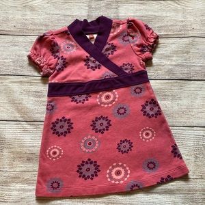 Tea Collection Puff Sleeve Dress Girls Size Medium 12-18 mo